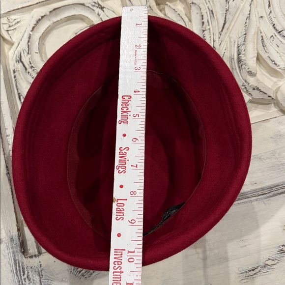 Vintage Alessandra Bacci Firenze Wool Cloche Hat Bucket hat Womens Made in Italy - Picture 8 of 10